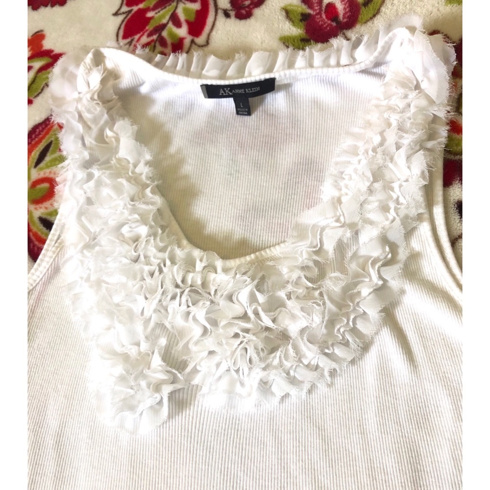 Anne Klein Ruffle Layering Tank - Picture 2 of 5